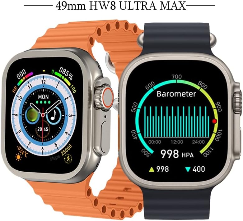 Intelligens Karóra 49MM HW8 Ultra Max Sorozat 8 testhőmérséklet Bluetooth Hívás Vércukorszint Smartwatch a Zenekar Zárja a Férfiak