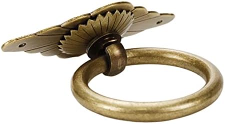 Pufguy Antik Húzza Kezelni Gyűrűt Húzza Kezelni Cink Ötvözet Húzza Kezelni a Szekrény Komód Fiókos Szekrény,Jön a Csavar-2db(Bronz)