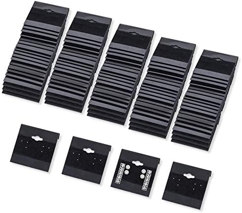 Szuper Z Outlet Fekete Bársony, Műanyag Kijelző Kártyák Fülbevaló, Ékszer, Kiegészítők, 2 x 2 (100 Pk)