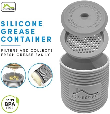 Haza Szellem szalonnazsír Konténer által Észak Válasz, BPA-Mentes Újrafelhasználható Élelmiszeripari Szilikon Zsír Tartály Szűrő