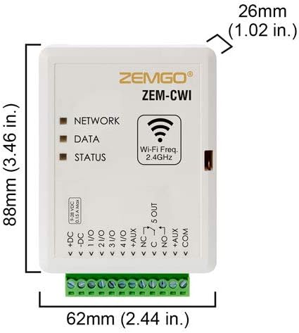 Zemgo FPC-8496 Okos Mobil WiFi Vezérlő Hozzáférés-Vezérlés, Android + Apple App, Böngésző + Okostelefon Távirányító Megtekintése, Automatikus
