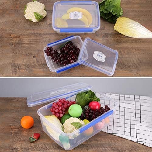 Cabilock Bento Box Felnőtt Ebédet Hőmérséklet Ellenálló Élelmiszer-Tartály Műanyag Élelmiszer Tárolására szemhéjakkal, Fagyasztó