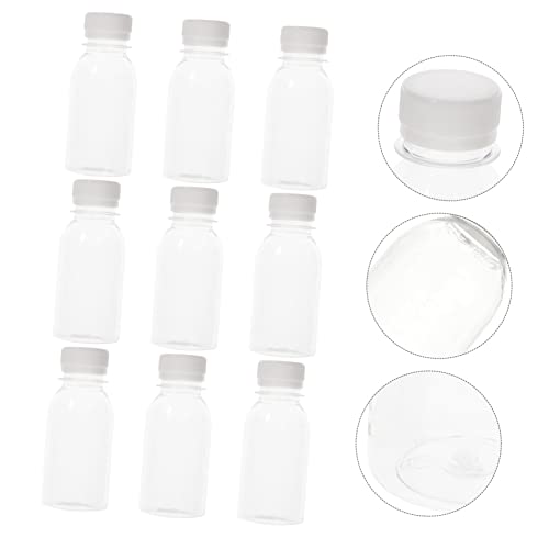 Luxshiny 10db Tej Üveg Saláta Konténerek, Műanyag Ital Tiszta Üveg Utazási Zárható Tartályokban Tiszta Üveg Ital Multi-Function