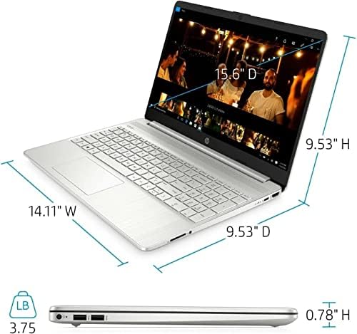 HP 15 15.6 HD Üzleti Laptop [Windows 11 Pro], Octa-Core AMD Ryzen 7 5700U (Ütemet Veri i7-10510U), 32 GB RAM, 1 tb-os PCIe SSD, Numerikus
