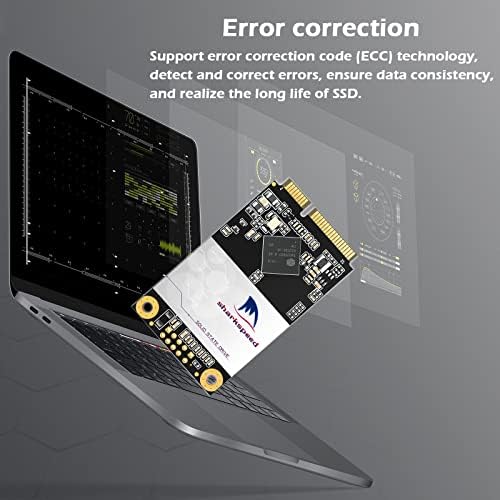 mSATA SSD, 512 gb-os SHARKSPEED Plusz Belső Mini SATA SSD Meghajtó 3D-s NAND szilárdtestalapú Meghajtó Mini PC, Notebook