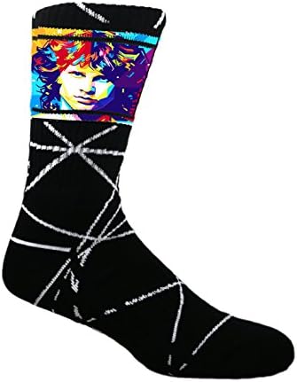 MOXY Zokni Fekete Pszichedelikus Jim Morrison Festék Szublimált Személyzet Zokni