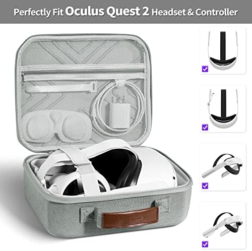 Orrszarvú-Völgy Nehéz Utazási Esetben az Oculus Quest 2 VR Gaming Headset, illetve Vezérlők, Kemény EVA Shell védőtok, Ütésálló All-in-One