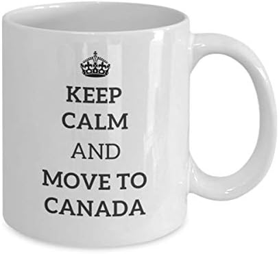 Nyugodj meg, majd Kanadába költözött Tea Csésze Utazó Munkatársa, Barátja, Ajándék Ország Bögre Jelen