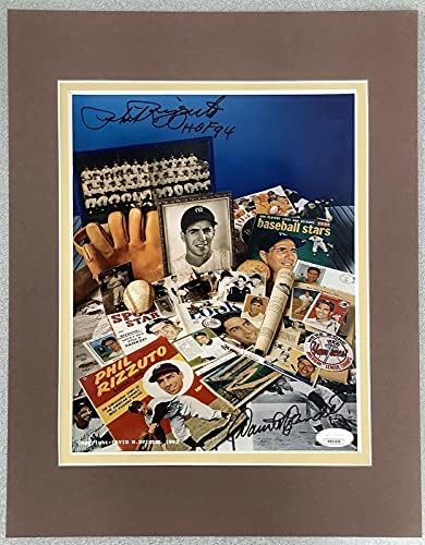 Phil Rizzuto Aláírt Fotó 8x10-es Baseball-Kollázs NY Yankees Autogramot WSC HOF SZÖVETSÉG - Dedikált MLB Fotók
