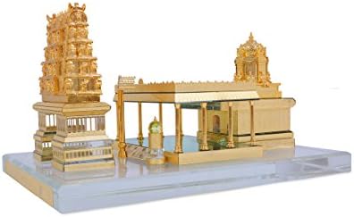 KOLAMBAS TIRUPATI Balaji Templom Miniture Kristály Showpiece Haza Dekoratív Szuvenír Showpiece/Céges Ajándék,