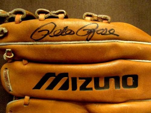 Pete Rose Hit Király Vörösök Aláírt Auto Vintage Mizuno Rose Modell Kesztyű Psa/dns - Dedikált MLB Kesztyű