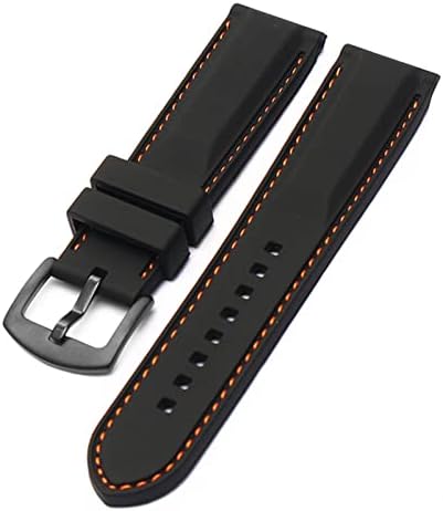 GANYUU Szilikon watchband A Huawei GT2 007 BM8475 Órák pántok Kiegészítők Sport karkötő 20mm 22mm fekete vízálló pántok
