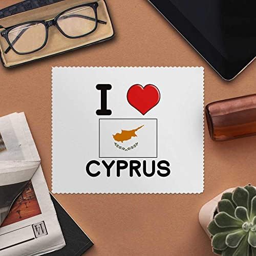 Azeeda 2 x 'Szeretem Ciprus Mikroszálas Lencse/Szemüveg Tisztító Kendők (LC00017206)