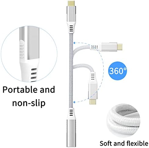 Jasput USB-C-Mini DisplayPort Adapter,USB C-Típusú Mini Displayport Adapter 4K@60Hz & Nylon Kompatibilis MacBook Pro -2020/a Levegő,a ChromeBook