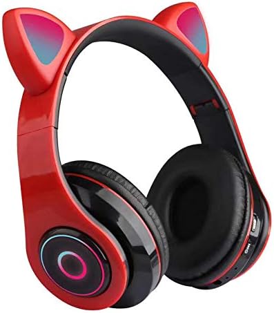 1R0e9Y Bluetooth-5 0 Vezeték nélküli Macska, Nyúl Fülébe Fülhallgató Led W/Mic Fejhallgató Gyerekeknek Lányok