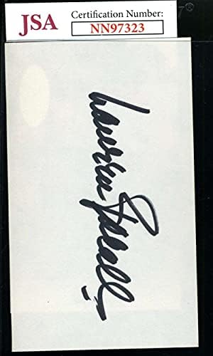Lauren Bacall SZÖVETSÉG Coa Aláírt 3x5 Index Kártya Autogramot