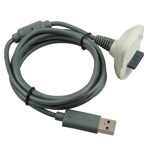 Szürke USB Töltő Kábel, Xbox 360 Adatkezelők