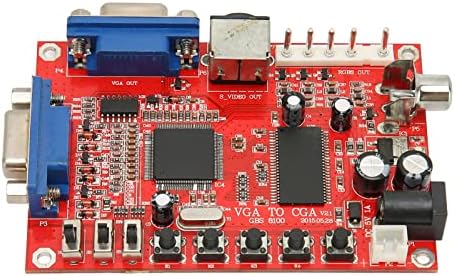 FECAMOS VGA CGA CVBS S Video Converter, Arcade Játék, Video Converter Testület Kép Helyzetét Vezérlő PCB ÁKT-8100 a Monitor