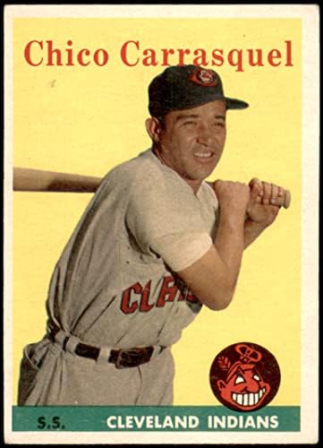 1958 Topps 55 Chico Carrasquel Cleveland indians (Baseball Kártya) EX Indiánok
