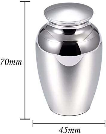 YHSG Mini Alumínium Ötvözet Hamvasztás Urna, az Élet Fája Urna,Fekete,70X45mm