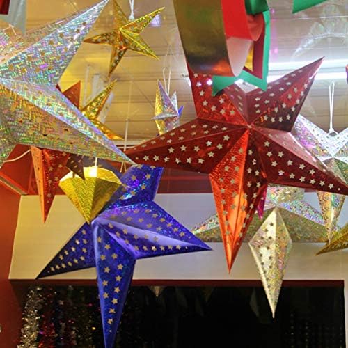 NUOBESTY 2db Karácsonyi Papír Csillag Lámpások a Karácsonyi Esküvő Party Fesztivál