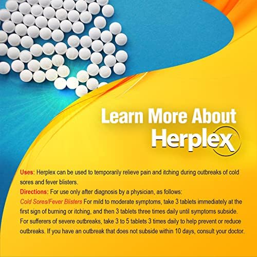 Herplex Prémium Tabletta | Segít Ellen Kitört & Herpesz, Mellékhatások nélkül | Segít, hogy Gyorsan, Könnyedén & Csökkenti