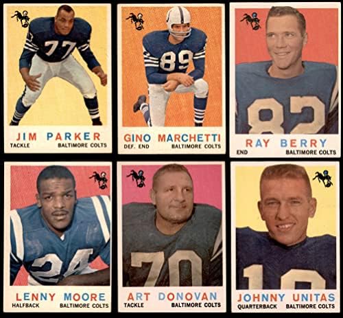 1959 Topps Baltimore Colts Csapat készen áll Baltimore Colts (Set) VG/EX Colts