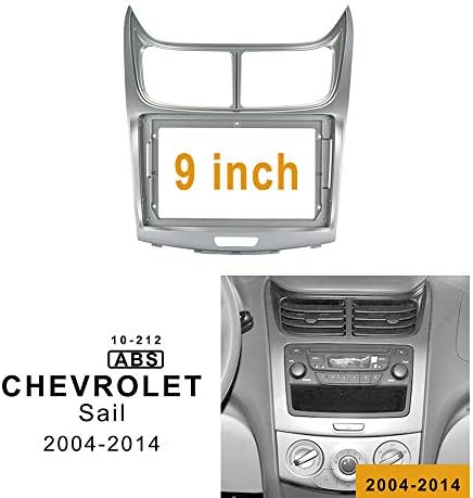 9 inch autórádió Fascia Panel Chevrolet Sail 2004-2014 Sztereó Dash Keret