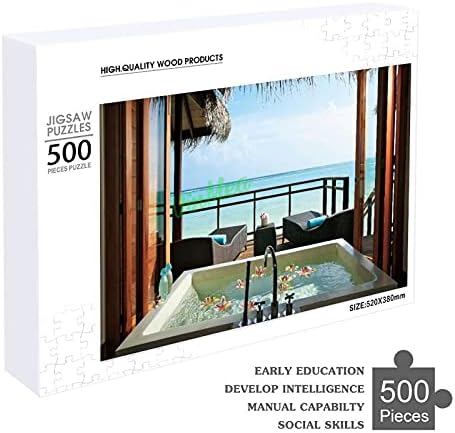 1000 Darab Puzzle Lux Maldives Víz Bungalow Gyógyfürdő Fürdő-Sziget Szórakoztató Puzzle Oktatási Családi Játék Játékok Ajándék