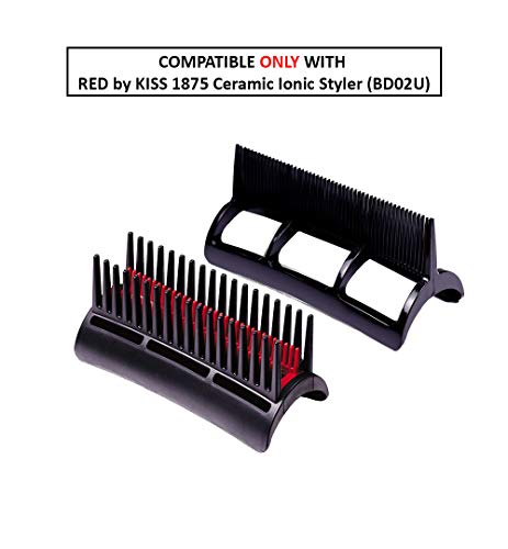 Piros a Kiss Detangler Pik 2 Darab Comb Készlet Kompatibilis, csak a BD02U modell PIK9