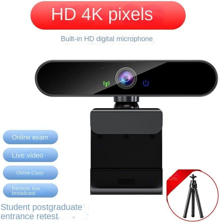 A 4K Ultra Világos, Számítógépes USB-Kamera Élő Online Videó Mikrofon Asztali, Notebook, HD Kamera (4K Ultra - Standard Definition)