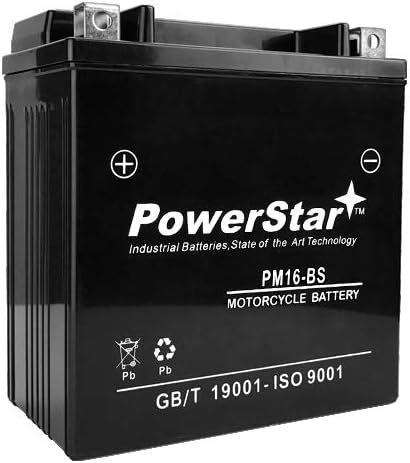 PowerStar Lezárt AGM Akkumulátor Helyettesíti UTX16-1 YTX16-BS-1 FTH16-BS-1-12V 14AH 230CCA