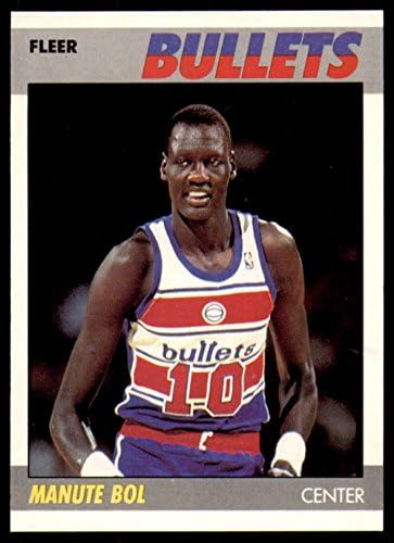 1987-88 Fleer 13 Manute Bol Washington Golyók NBA Kosárlabda Trading Card