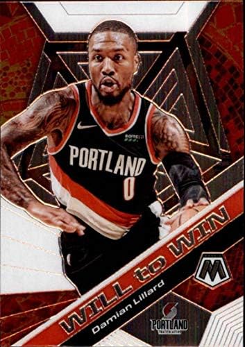 2019-20 Panini Mozaik Fog Nyerni 19 Damian Lillard Portland Trail Blazers NBA Kosárlabda Trading Card