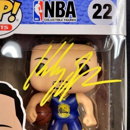 Úgy vélem, nem az Thompson aláírt Golden State Warriors Funko Pop autogramot ~ Fanatikusok Holo - Dedikált NBA-Figurák