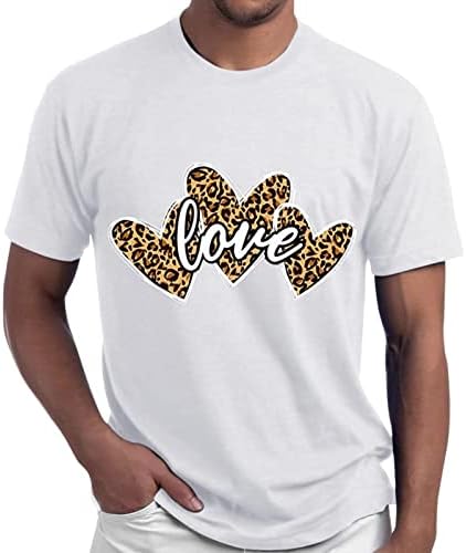 Unisex Sleeve T-Shirt Szerelem Nyomtatás Klasszikus, Kényelmes Póló Divat Rövid Ujjú Ünnep Napi Pár Top Blúz