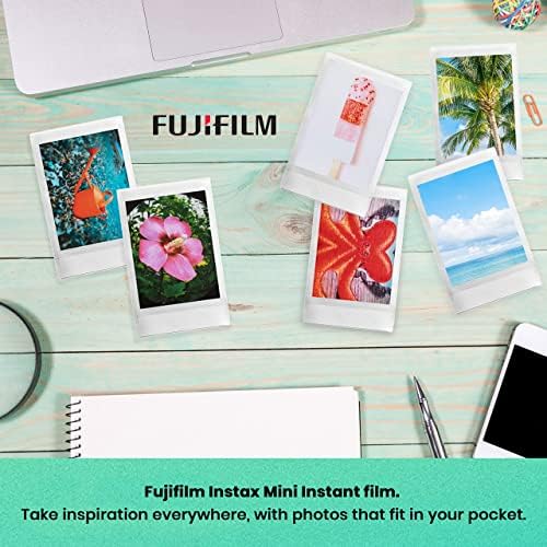 Fujifilm Instax Mini 11 Instant Fényképezőgép Mokka Szürke | Instax Mini Twin Pack Film | Glitter Fotóalbum Tartja 64 Fényképek | Menő