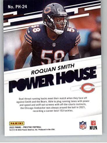2022 Panini Prestige Power House 24 Roquan Smith Chicago Bears NFL Labdarúgó-Trading Card