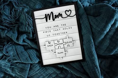 Egyéni Anyák Napja Puzzle Tábla állvánnyal | Anya Maga A Darab, Ami összetart Minket Személyre szabott Ajándék Anyunak