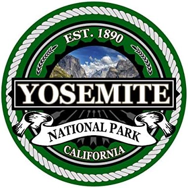 A Yosemite Nemzeti Park Matrica, 3 Hüvelykes Laptop Matrica Ruházat