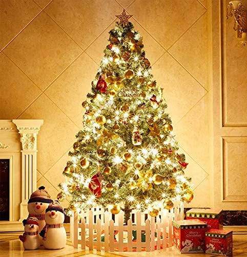 YUMUO Mesterséges karácsonyfa,Luxus Titkosított Karácsonyi Fenyőfa,Karácsonyra Otthon Esküvő Fesztivál Party Dekoráció-Zöld 150cm(5ft)