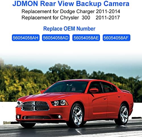 JDMON Kompatibilis Visszapillantó Biztonsági Fordított Kamera Chrysler 300 Dodge Charger 2011 2012 2013 2014 Helyettesíti 56054058AH
