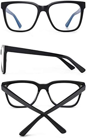 JIM HALO Kék Fény Blokkoló Szemüveg Nők Férfiak Túlméretezett Tér Számítógépes Szemüveg Keret-Acetát