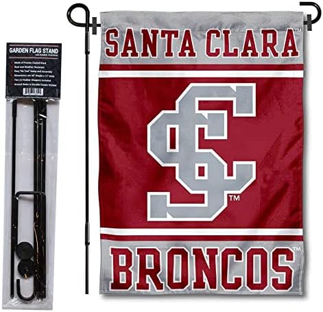 Santa Clara Broncos Kert Zászló, illetve Lobogó Álljon Rúd Tartóját Készlet