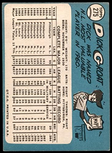 1965 Topps 275 Dick Garas St. Louis Cardinals (Baseball Kártya) VG Bíborosok