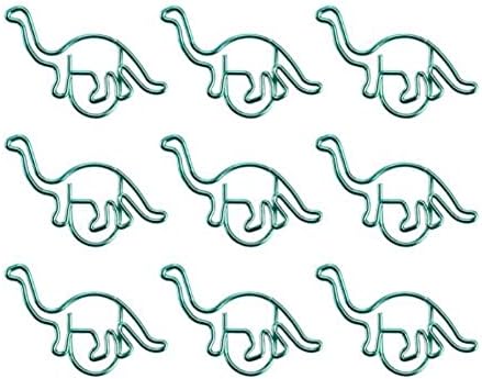20 Db Zöld Dinoszaurusz Gemkapcsok Aranyos Állat Alakú Könyvjelzők Csapok Fém Dokumentum Szervező Gemkapcsok Irodaszerek