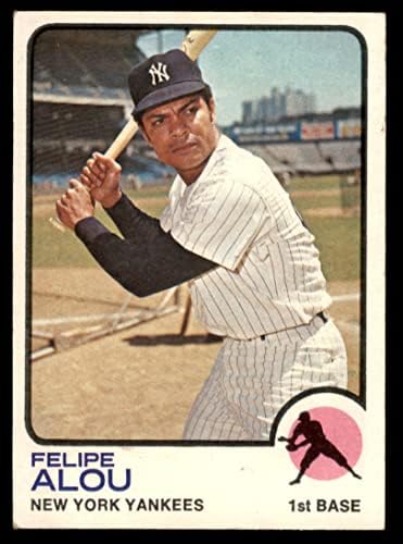 1973 Topps 650 Felipe Alou New York Yankees (Baseball Kártya) VG Yankees