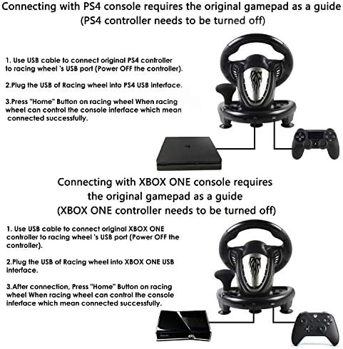 Játék Racing Wheel, PXN-V3II 180° Verseny Verseny Kormánykerék Univerzális USB Port, valamint a Pedál, Alkalmas PC, PS3, PS4, Xbox, Xbox