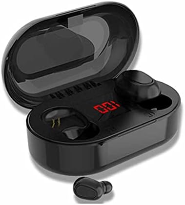ZHYH TWS Fülhallgató Mikrofonnal LED Kijelző Fülhallgató Fülhallgató Vízálló zajszűrő Headset (Szín : Fekete)