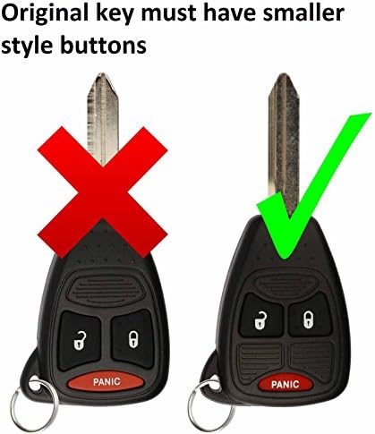 KeylessOption Csak az Esetben, Kulcsnélküli Bejegyzés Távirányító Autós kulcstartó Shell Csere OHT692427AA (Csomag 2)